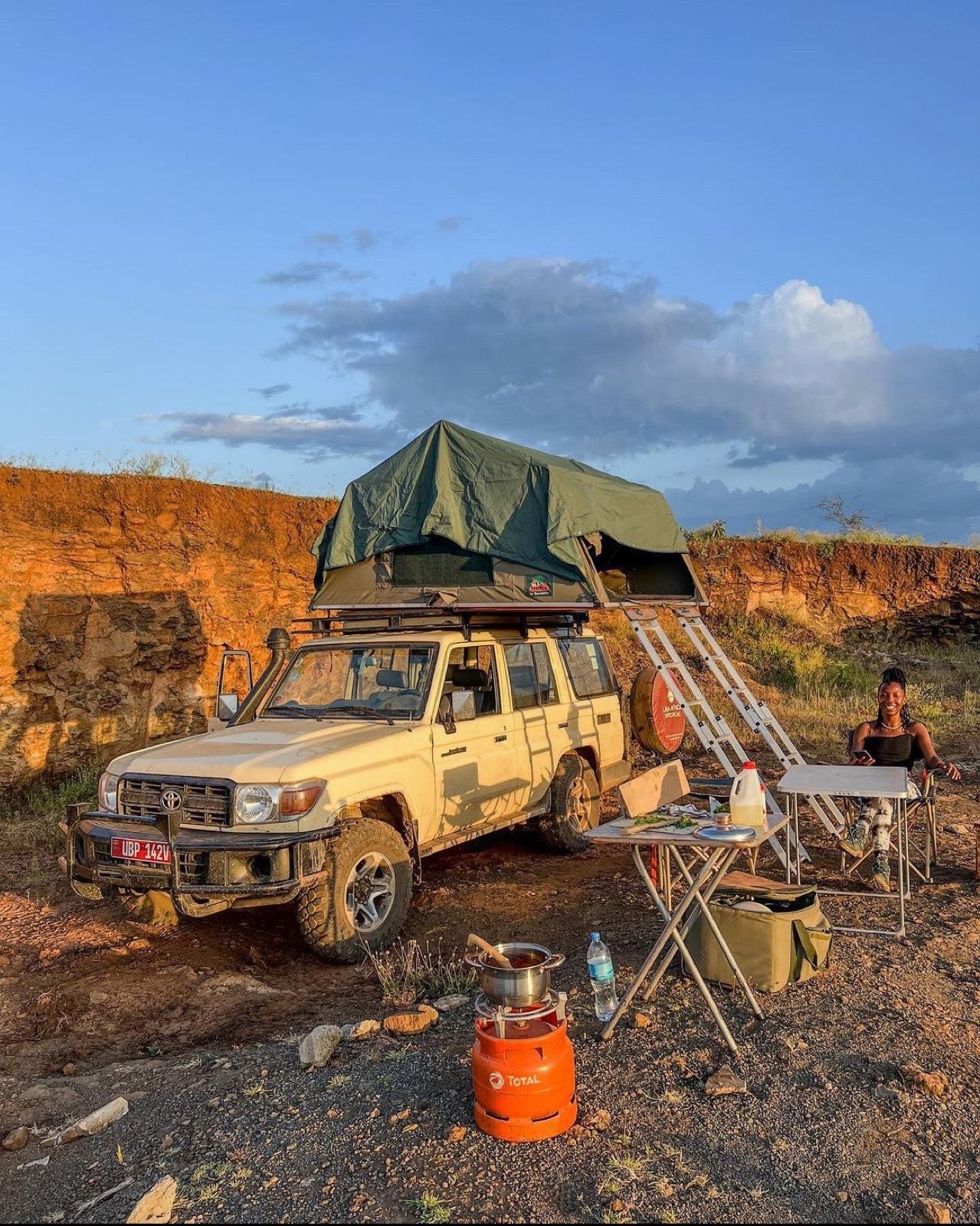 Toyota Land Cruiser équipé pour le camping au Kenya